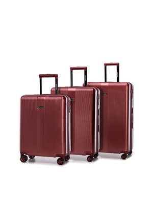 POLYCARBONATE LUGGAGE SET 3 PCS - Set de valises - dark red