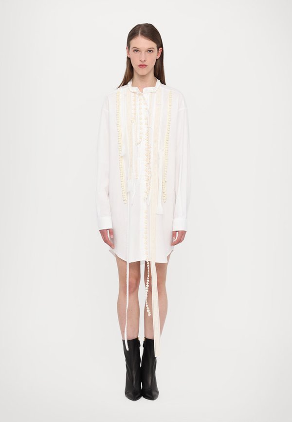 PIECE OF SHEET - Shirt dress - fantasia bianco2