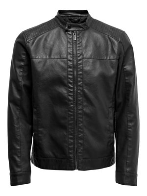 Only & Sons, ONSMIKE RACER JACKET - Яке от изкуствена кожа - black