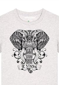 watapparel MANDALA ELEPHANT - T-shirt imprimé - cool heather grey