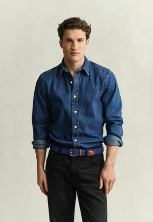 GANT, GANT DENIM SHIRT - Hemd - mid blue worn in
