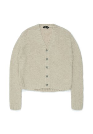 TOM - Cardigan - brushed silver lining