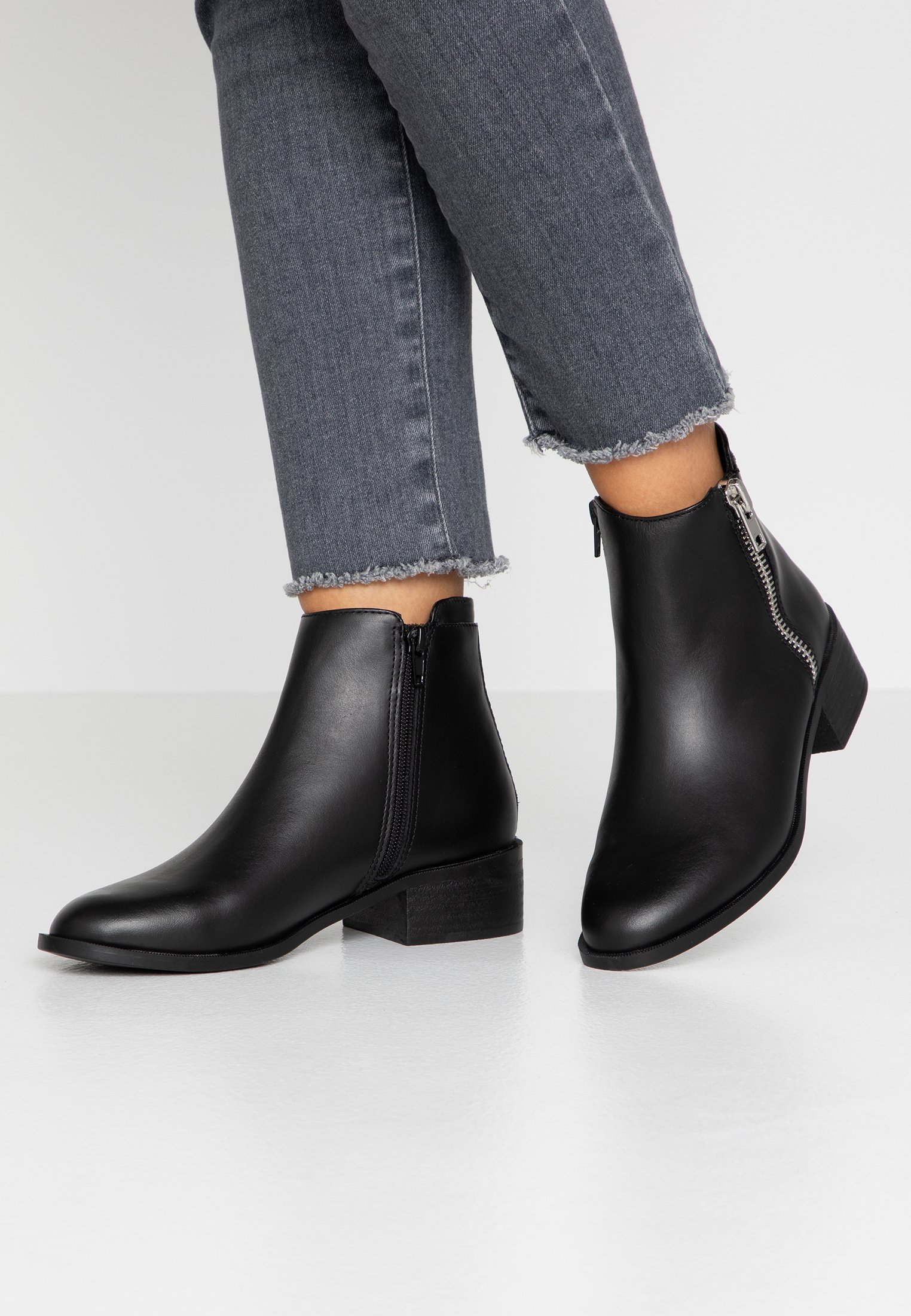 topshop flat ankle boots