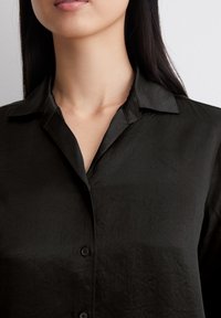 Marc O'Polo BLOUSE BOXY SHAPE COLLAR LONGSLEEVE SOLID - Hemdbluse - black