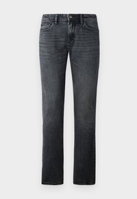 PIERS - Tiesaus kirpimo džinsai - used dark stone grey denim