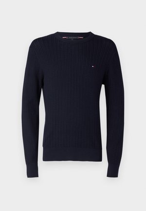 Tommy Hilfiger HERRINGBONE STRUCTURE - Jumper - desert sky