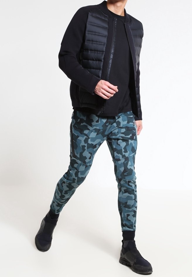 nike quilted down bomber jacket