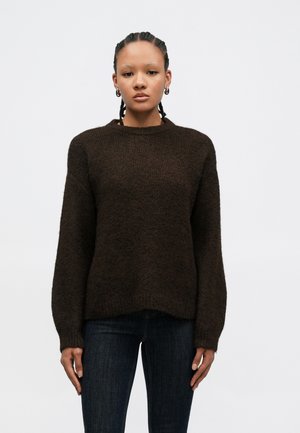 VMSORRENTO O NECK PULLOVER - Pullover - chocolate torte