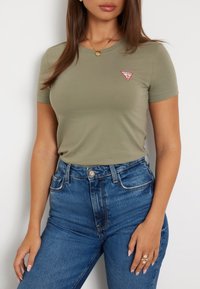 Guess MINI TRIANGLE TEE - T-shirt basic - verde