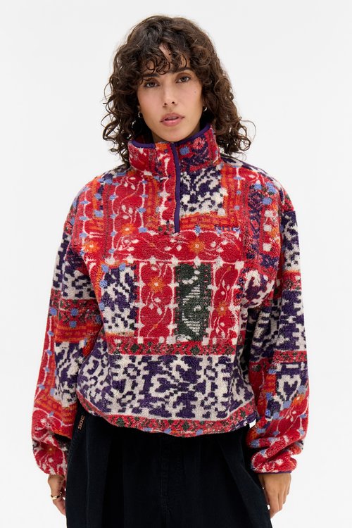 Sweat à Capuche Cropped Urban Outfitters - Femme, Taille S, Bleu, Zip, Occasion Parfait état