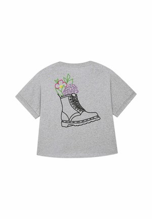 T-shirt print - mottled grey