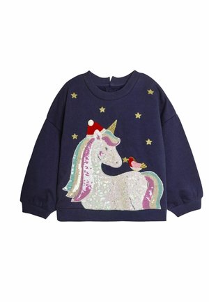 JoJo Maman Bébé UNICORN  - Bluză de molton - navy