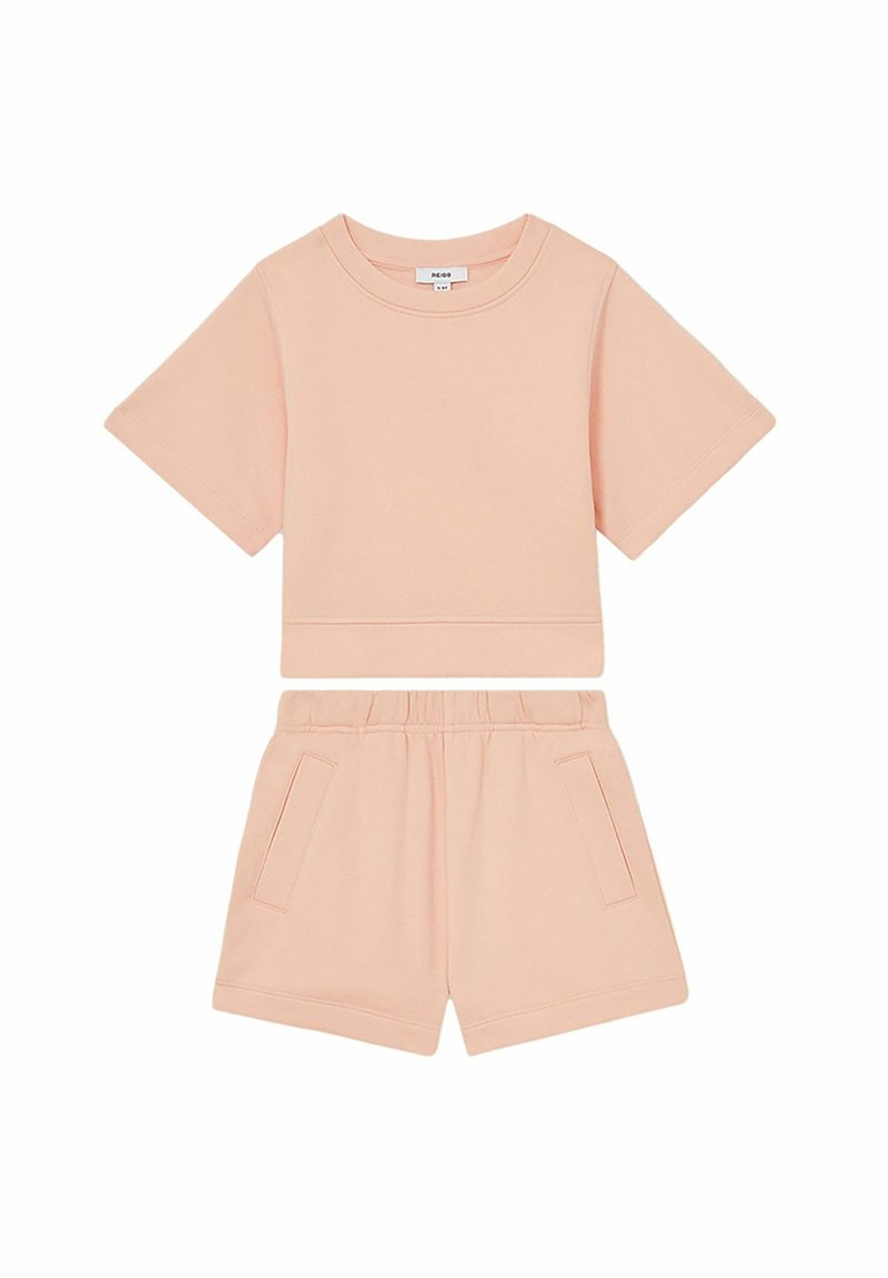 Reiss REISS MEG COTTON-BLEND SWEATSHIRT AND SHORTS SET - Treniņtērpa apakšdaļas - peach
