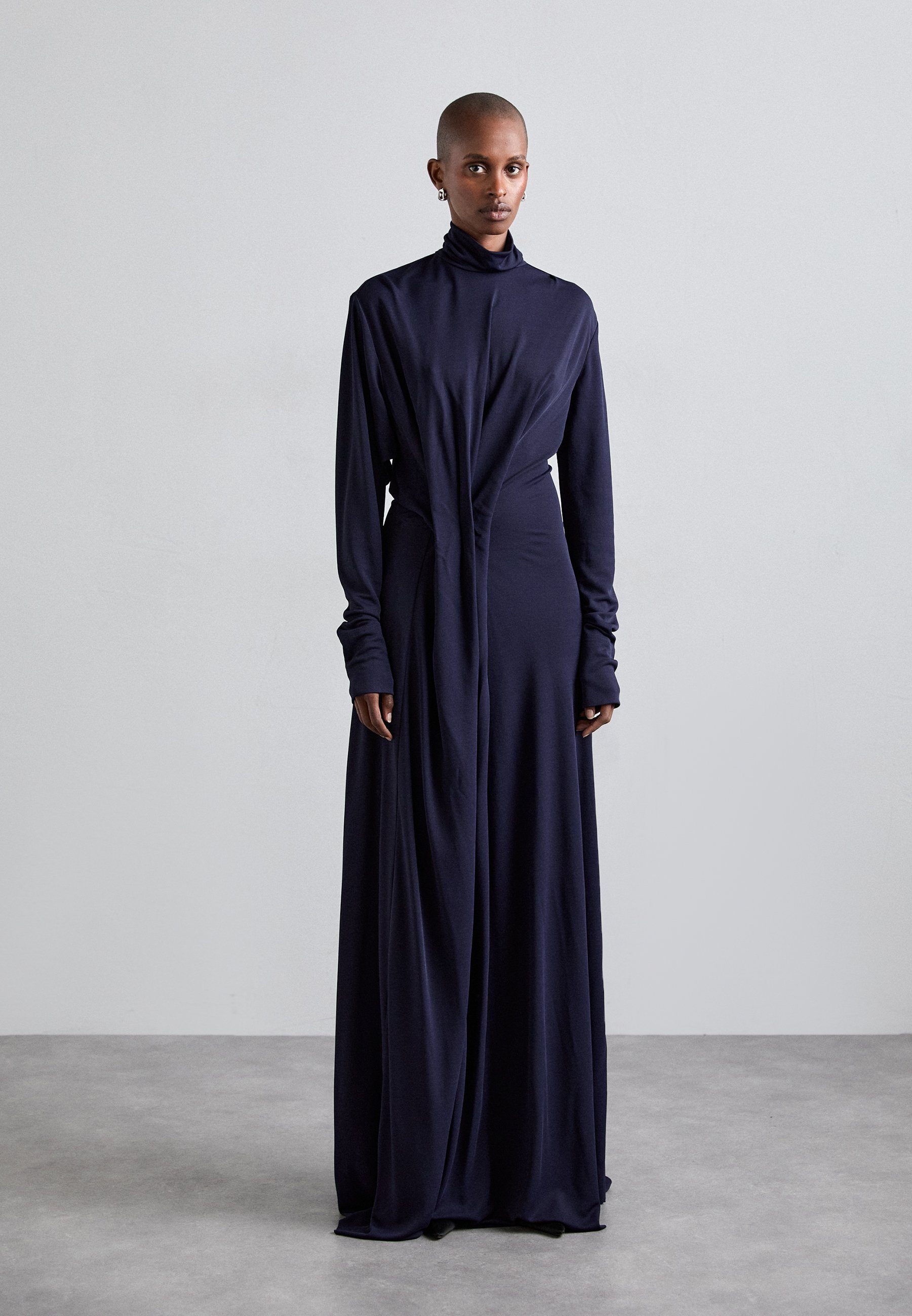 Victoria Beckham LONG SLEEVE DRAPED GOWN - Jersey dress