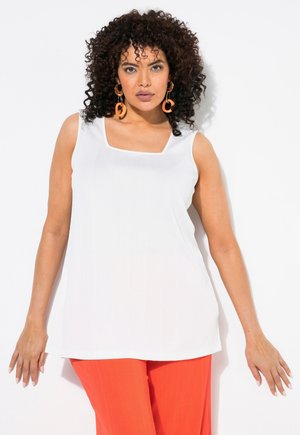 Ulla Popken SQUARE NECK  TANK - Top - off white