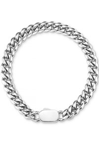 CHUNKY FLAT CURB UNISEX - Náramek - silver-coloured