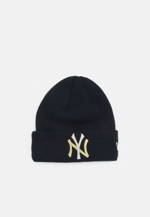 NEW YORK YANKEES CHRISTMAS EDITION BEANIE UNISEX - Gorro - navy/gold-coloured/silver-coloured
