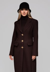 Ombre Klassisk frakke - coffee