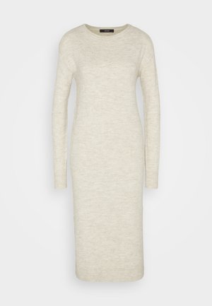 Vero Moda VMLEFILE BOATNECK CALF DRESS - Strikkjoler - birch
