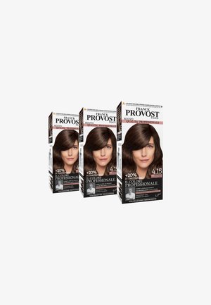 Franck Provost FRANCK PROVOST TINTA CAPELLI COLORE PROFESSIONALE A DOMICILIO VALORIZZA RIFLESSI E BRILLANTEZZA PENNELLO DI PRECISIONE INCLUSO - 3 PACK - Tinte capelli - castano cioccolato