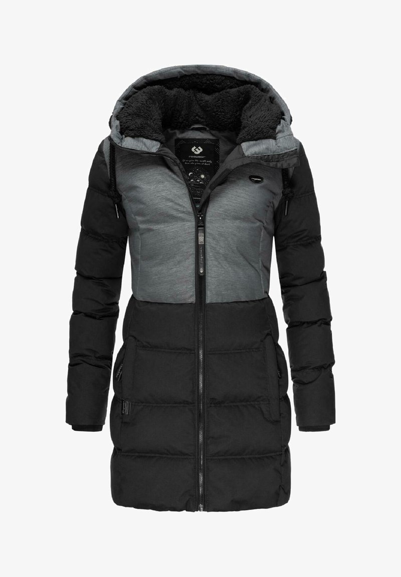 Ragwear ASHANI BLOCK INTL - Parka - black/grey