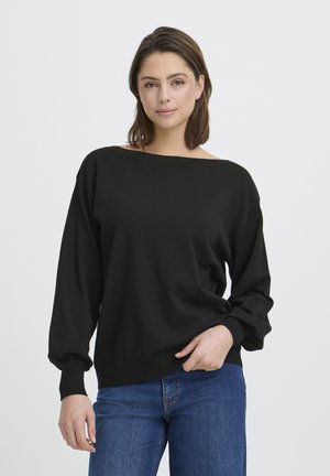 BOAT NECK - Svetrík - black