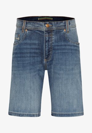 BERMUDA MODERN - Denim shorts - blau