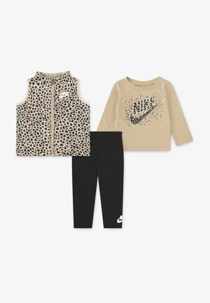 WILD WARMTH  SET - Veste sans manches - black/beige