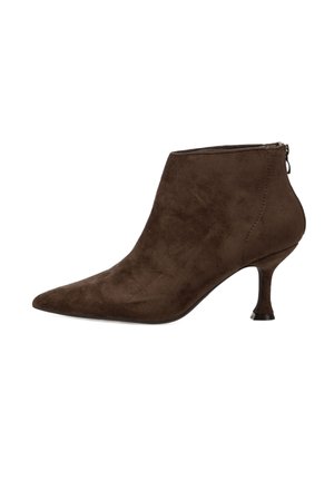 YULE - Botines de tacón - marron oscuro