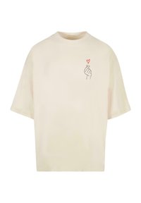 K HEART HUGE - Print T-shirt - whitesand