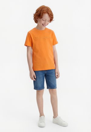 Champion ICONS TONAL CREW NECK WITH LARGE LOGO - T-shirt print - orange