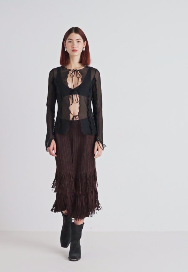 SKIRT - Pencil skirt - burgundy3