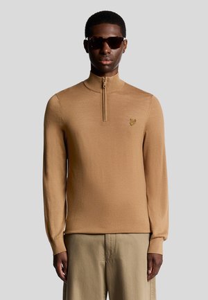 TONAL EAGLE QUARTER ZIP - Trui - brown
