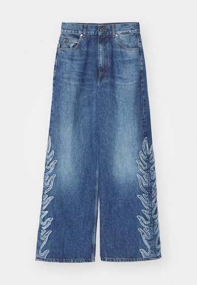 sandro FIRE - Τζιν χαλαρής εφαρμογής - bleu jean clair