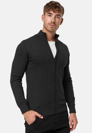 INDICODE JEANS LAU - Sweater met rits - charcoal mix