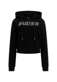 LOGO STRAS - Športna jopa s kapuco na zadrgo - schwarz