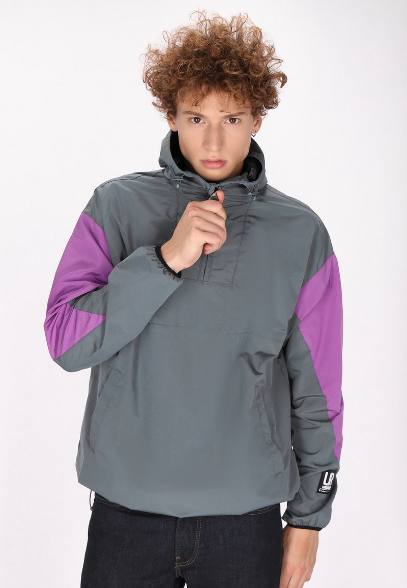 Schmuddelwedda urban rain - Outdoorjakke - graublau colorblock