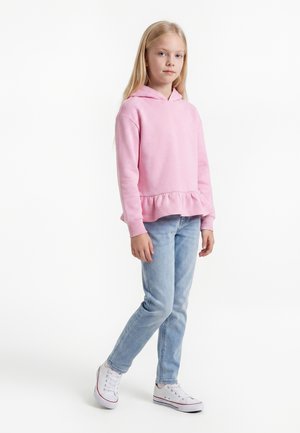 Urban Classics, VOLANTS  - Felpa con cappuccio - girlypink