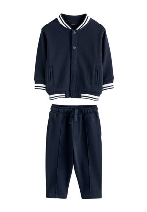 Next, REGULAR FIT LETTERMAN SET  - Tracksuit - navy blue