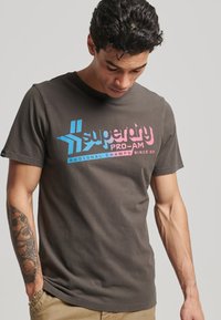 Superdry & Co VINTAGE SHADOW  - Camiseta estampada - vintage black