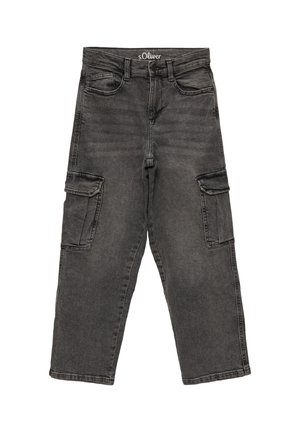 BAGGY COUPE  TAILLE  - Jean boyfriend - grau meliert