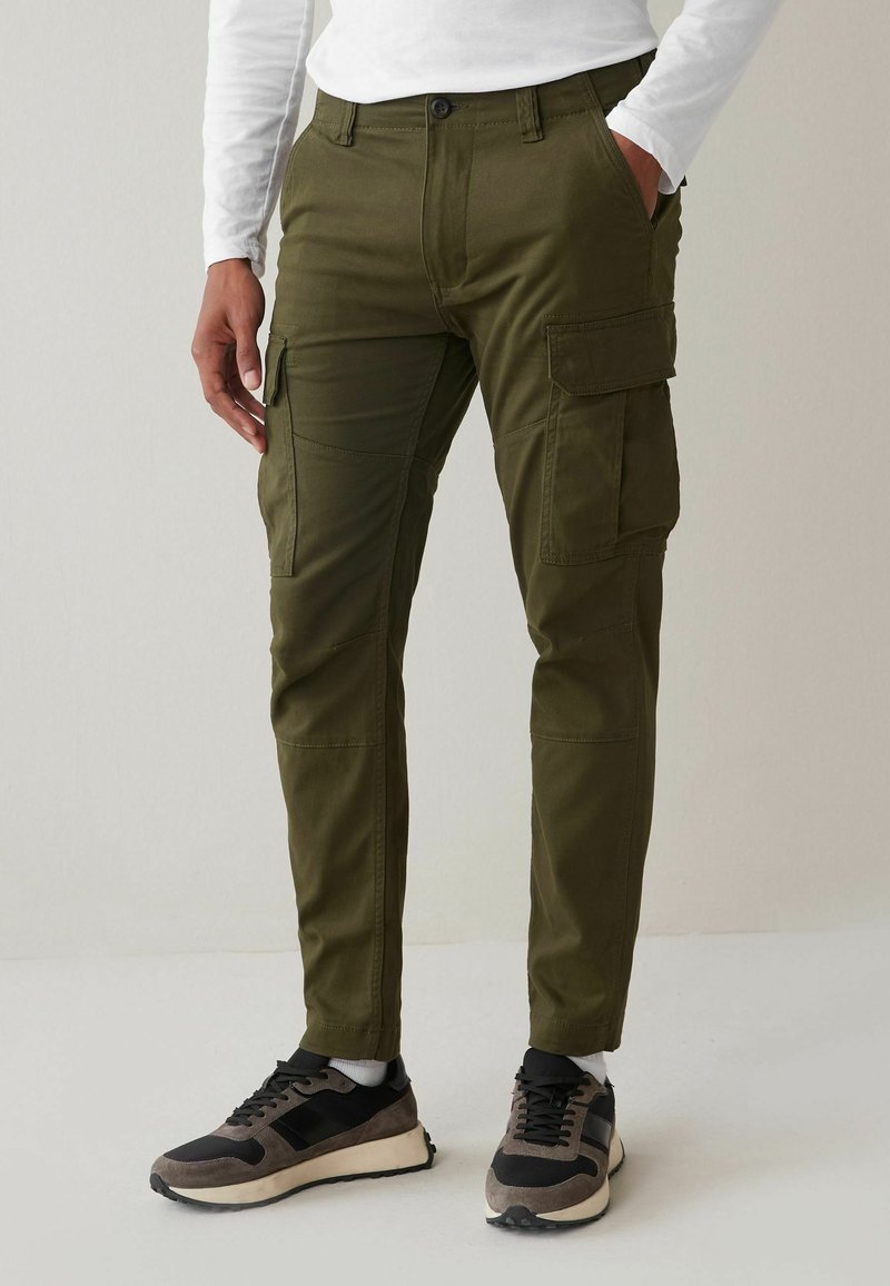 Next SLIM FIT STRETCH - Cargohose - green