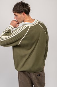 Kaotiko RETRO SPORT SOCIETY UNISEX - Hosszú ujjú felső - army