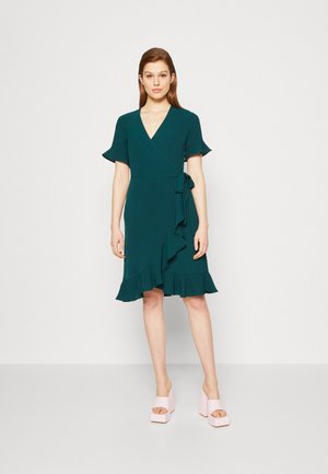 ONLY ONLMETTE WRAP FRILL DRESS - Φόρεμα ημέρας - ponderosa pine