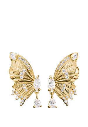 PARADISE - Ohrringe - gelbgoldfarben/weiß