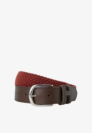 Hackett London PARACHUTE - Cinturón trenzado - burnt red