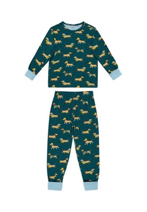 SAUSAGE DOG STROLL SET - Nattplagg set - teal