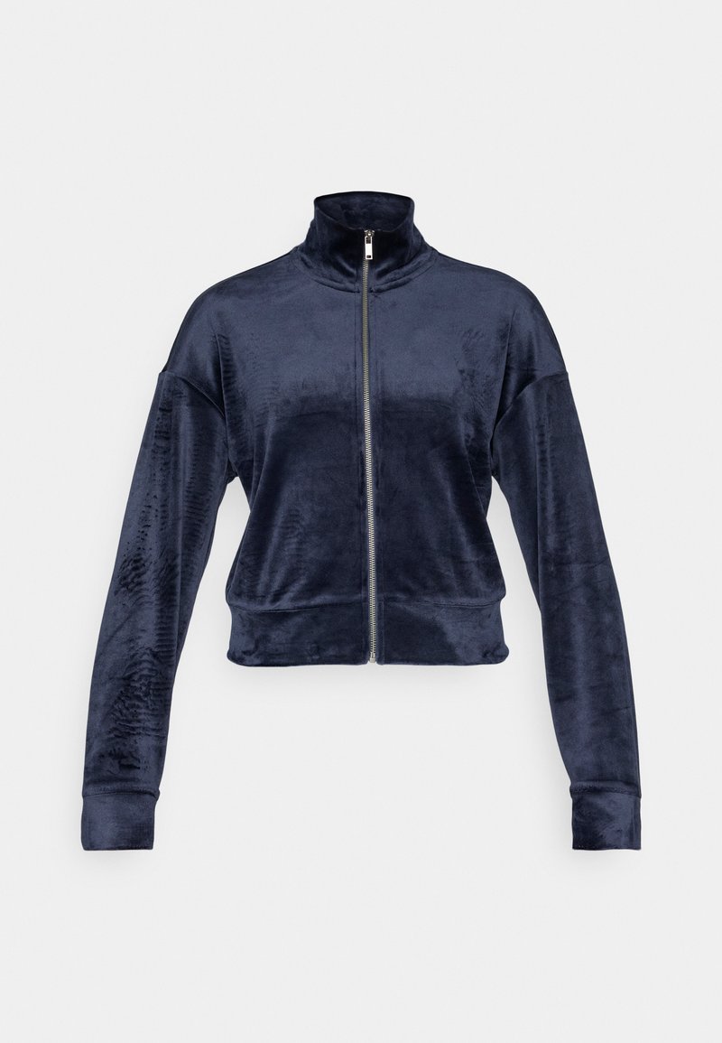 Only Play Sweater met rits donkerblauw