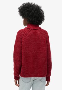 Superdry & Co SLOUCHY STITCH ROLL NECK - Trui - rouge marl