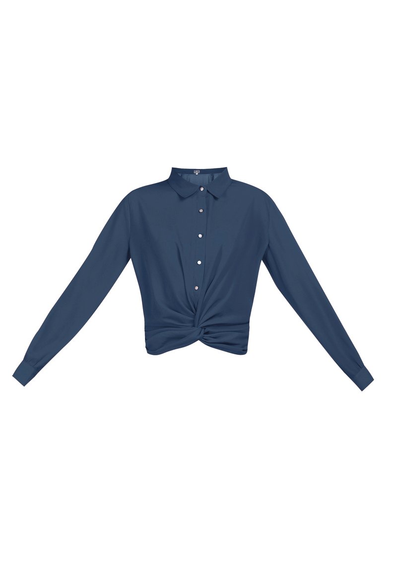 dreimaster Overhemdblouse blauw dreimaster Overhemdblouse blauw